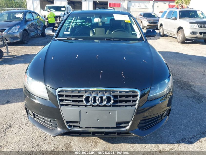 2012 Audi A4 Premium VIN: WAUBFAFL7CN017624 Lot: 39722291