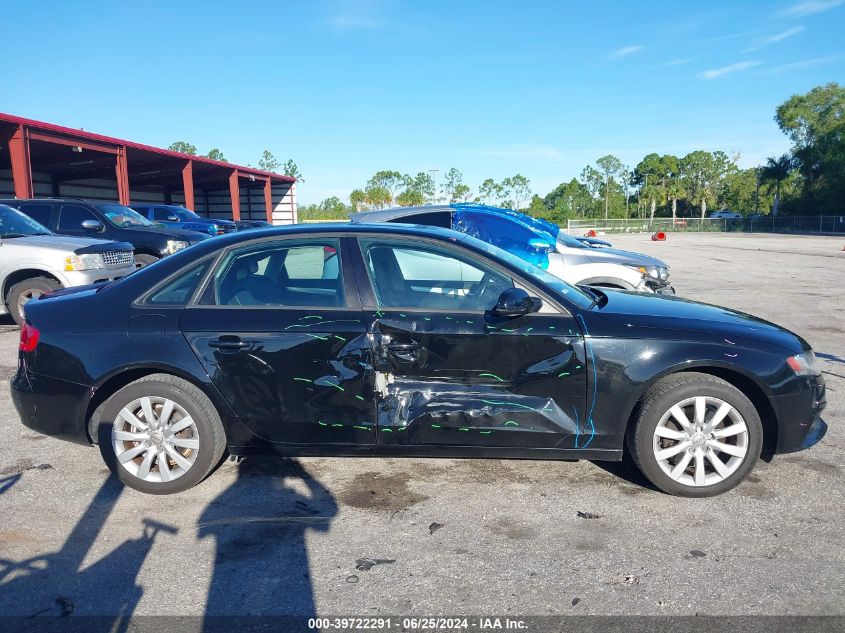 2012 Audi A4 Premium VIN: WAUBFAFL7CN017624 Lot: 39722291