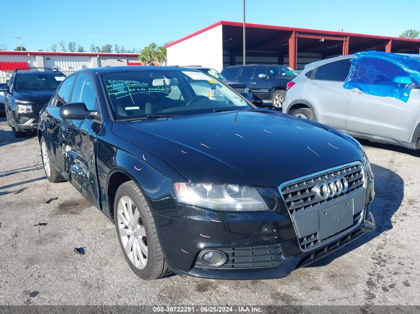 2012 Audi A4 Premium VIN: WAUBFAFL7CN017624 Lot: 39722291