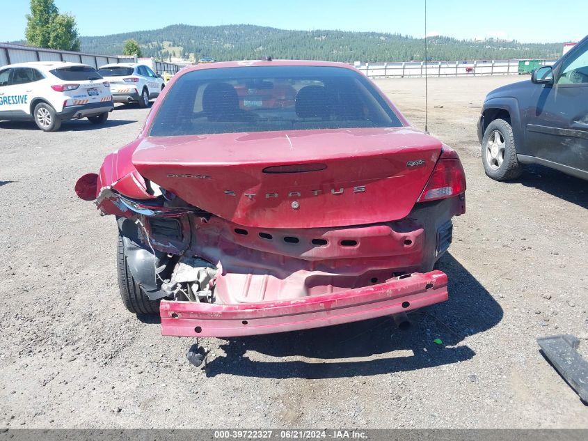 2005 Dodge Stratus Sxt VIN: 1B3EL46R75N596679 Lot: 39722327