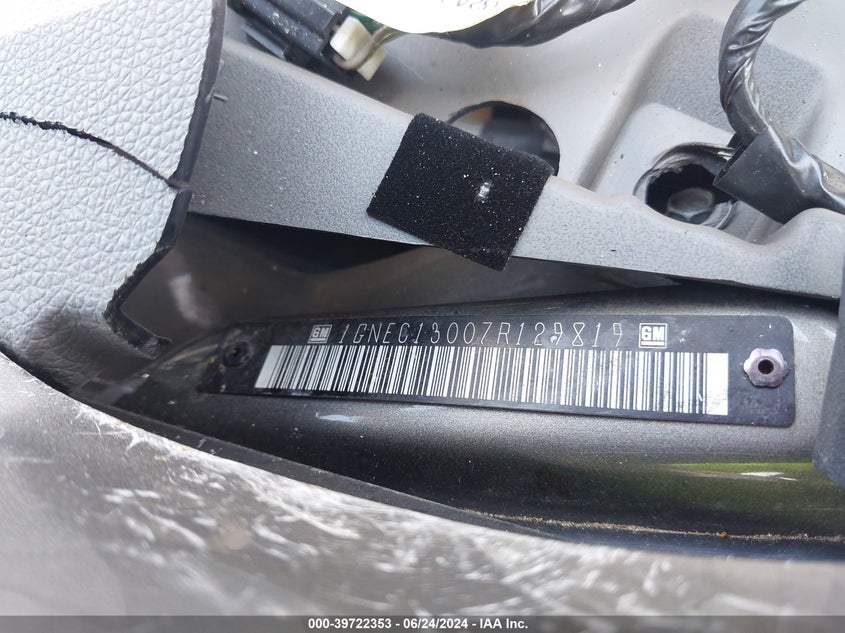 2007 Chevrolet Tahoe Lt VIN: 1GNEC13007R129819 Lot: 39722353