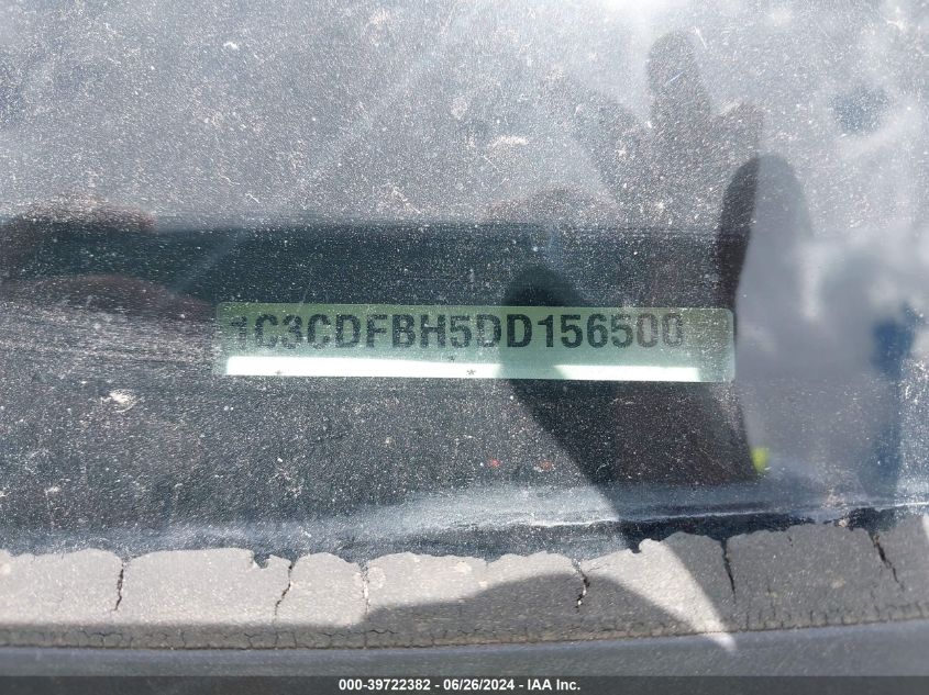 2013 Dodge Dart Rallye VIN: 1C3CDFBH5DD156500 Lot: 39722382