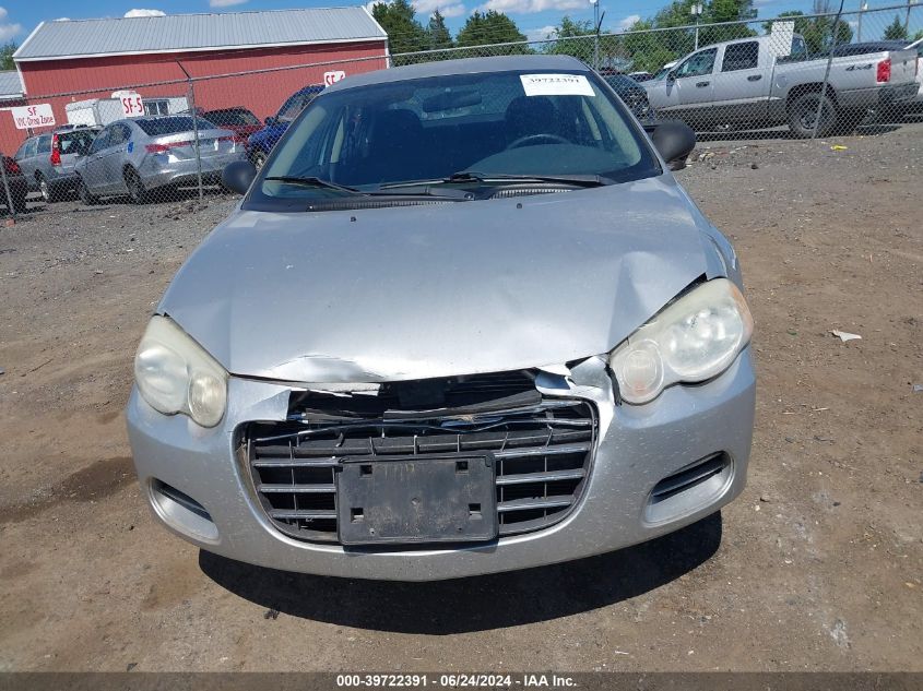 2004 Chrysler Sebring VIN: 1C3EL46X24N316215 Lot: 39722391