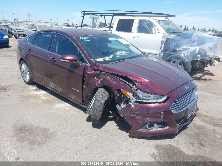 2013 Ford Fusion Hybrid Se VIN: 3FA6P0LU9DR150334 Lot: 39722410