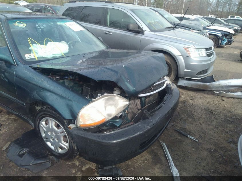 1998 Honda Civic Lx VIN: 2HGEJ6676WH602966 Lot: 39722428