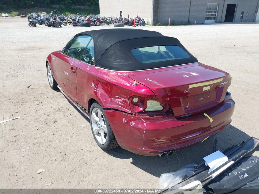 2012 BMW 128I VIN: WBAUN1C59CVH84072 Lot: 39722459