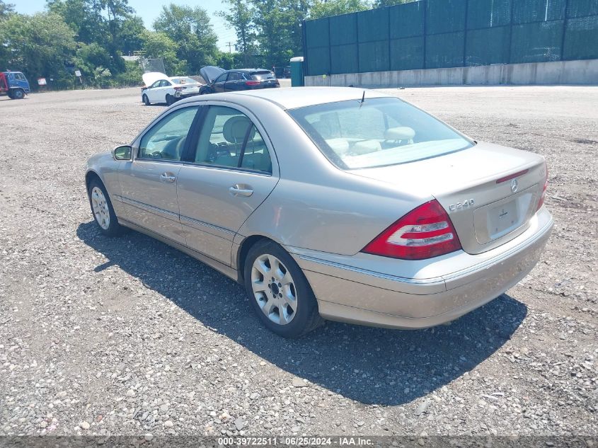 WDBRF61J85A715852 | 2005 MERCEDES-BENZ C 240