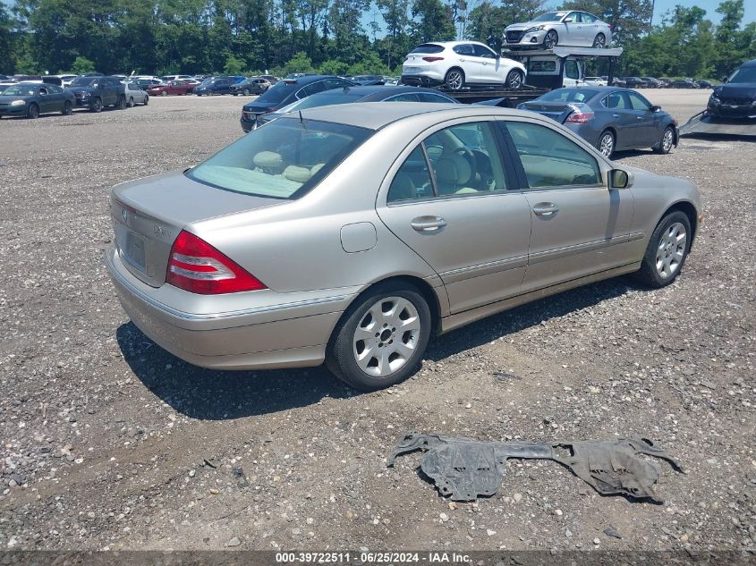 WDBRF61J85A715852 | 2005 MERCEDES-BENZ C 240