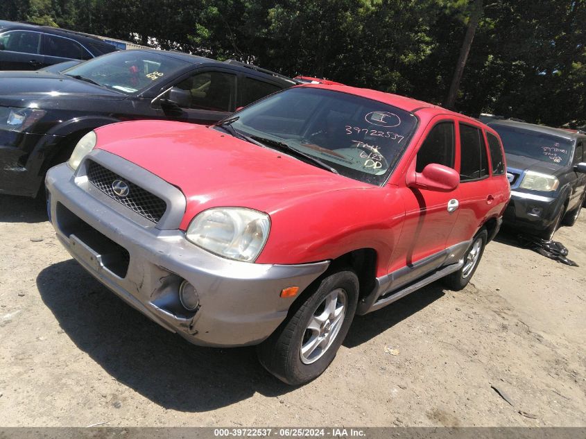 2003 Hyundai Santa Fe Gls/Lx VIN: KM8SC13D03U541952 Lot: 39722537