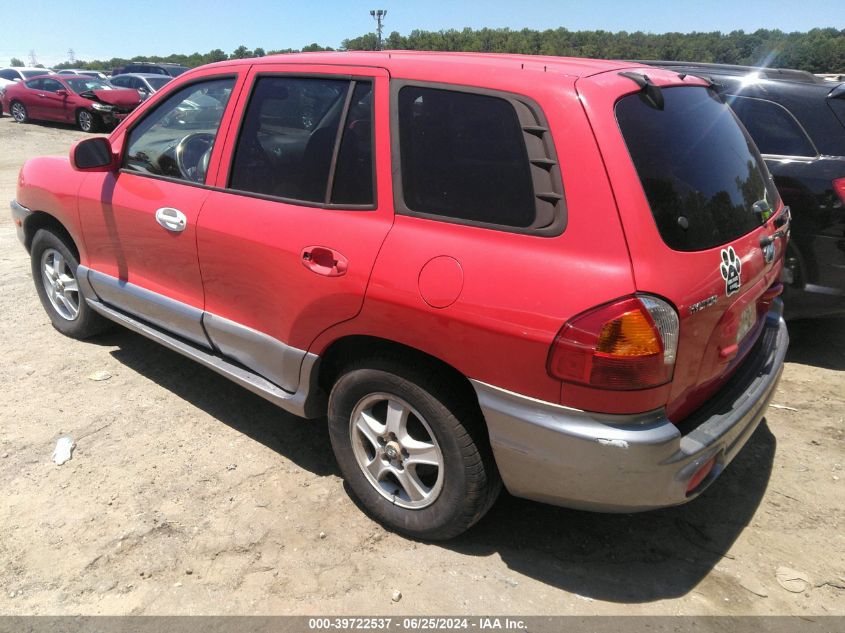 2003 Hyundai Santa Fe Gls/Lx VIN: KM8SC13D03U541952 Lot: 39722537