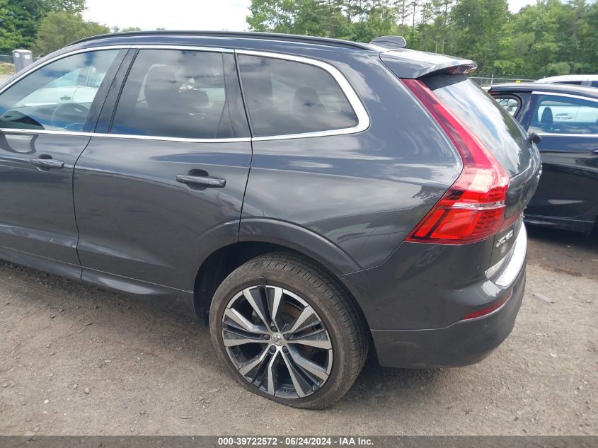 2022 Volvo Xc60 B5 Momentum VIN: YV4L12RKXN1050591 Lot: 39722572