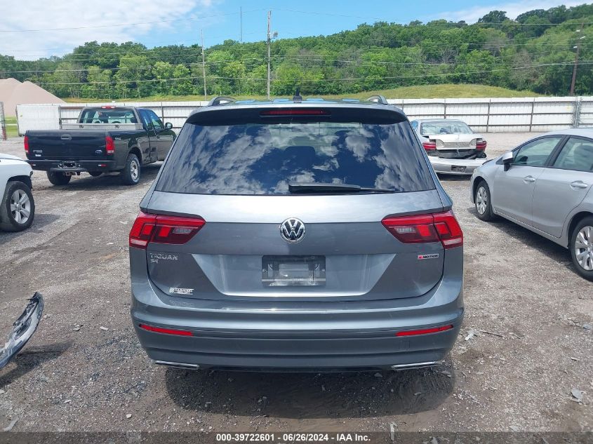 2019 Volkswagen Tiguan Se/Sel/Sel R-Line Jet-Bla VIN: 3VV2B7AX2KM158400 Lot: 39722601