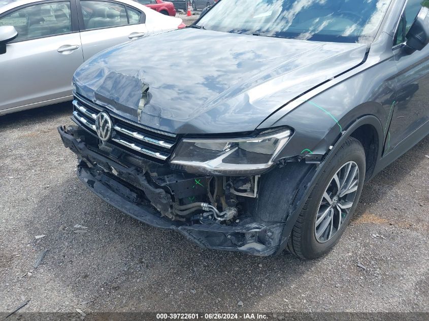 2019 Volkswagen Tiguan Se/Sel/Sel R-Line Jet-Bla VIN: 3VV2B7AX2KM158400 Lot: 39722601