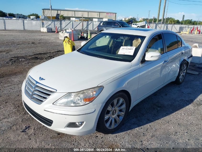 2010 Hyundai Genesis 3.8 VIN: KMHGC4DE0AU075788 Lot: 39722605