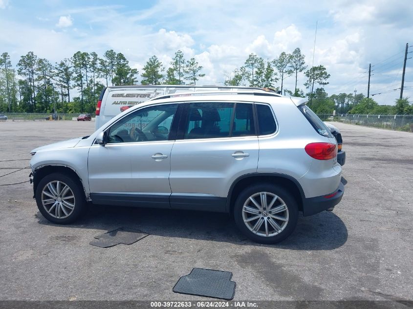 2015 Volkswagen Tiguan Se VIN: WVGAV7AX5FW592202 Lot: 39722633