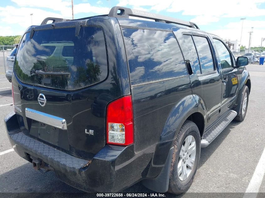 2005 Nissan Pathfinder Le VIN: 5N1AR18W85C744651 Lot: 39722658