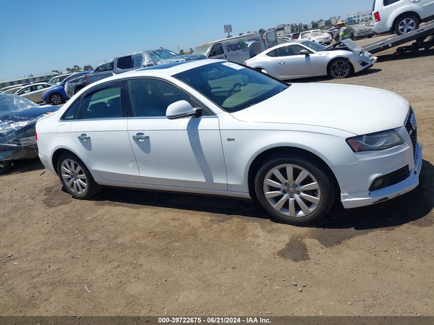 2009 Audi A4 2.0T Premium VIN: WAUCF78K59N066745 Lot: 39722675