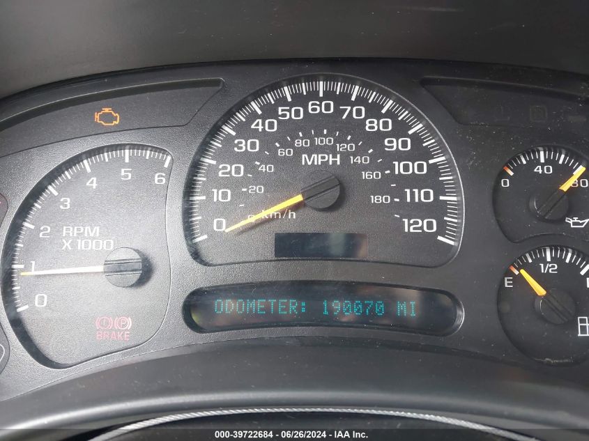 2005 Chevrolet Tahoe Ls VIN: 1GNEK13T55J264657 Lot: 39722684