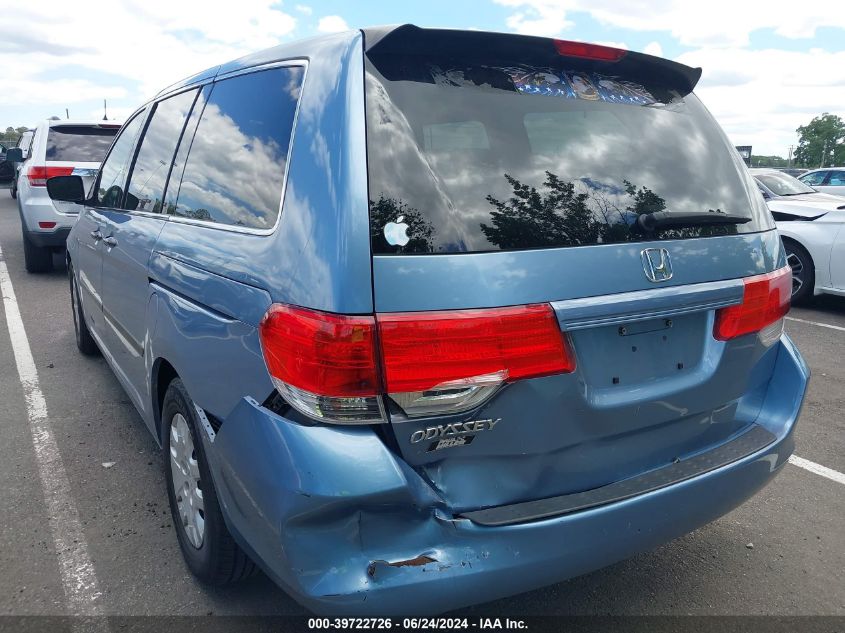2010 Honda Odyssey Lx VIN: 5FNRL3H24AB009244 Lot: 39722726