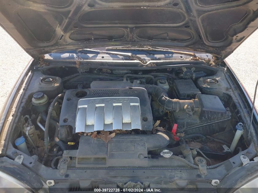 2002 Kia Spectra Ls VIN: KNAFB121625139634 Lot: 39722728