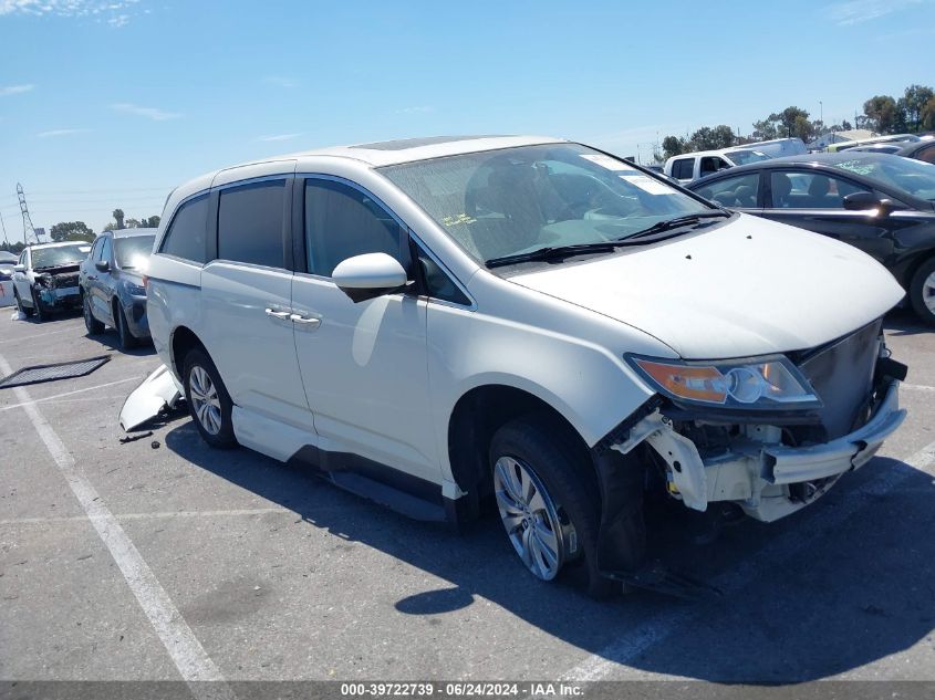 2016 Honda Odyssey Ex-L VIN: 5FNRL5H68GB045204 Lot: 39722739