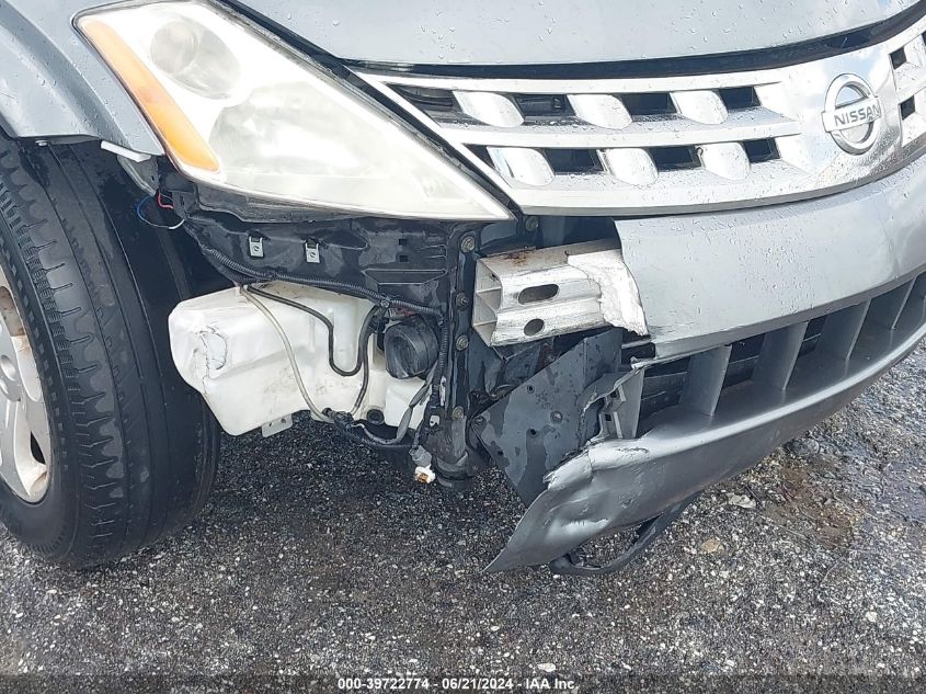 2005 Nissan Murano Sl VIN: JN8AZ08T15W323216 Lot: 39722774