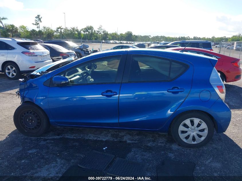 2012 Toyota Prius C Two VIN: JTDKDTB31C1515660 Lot: 39722779