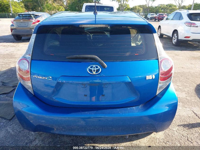 2012 Toyota Prius C Two VIN: JTDKDTB31C1515660 Lot: 39722779