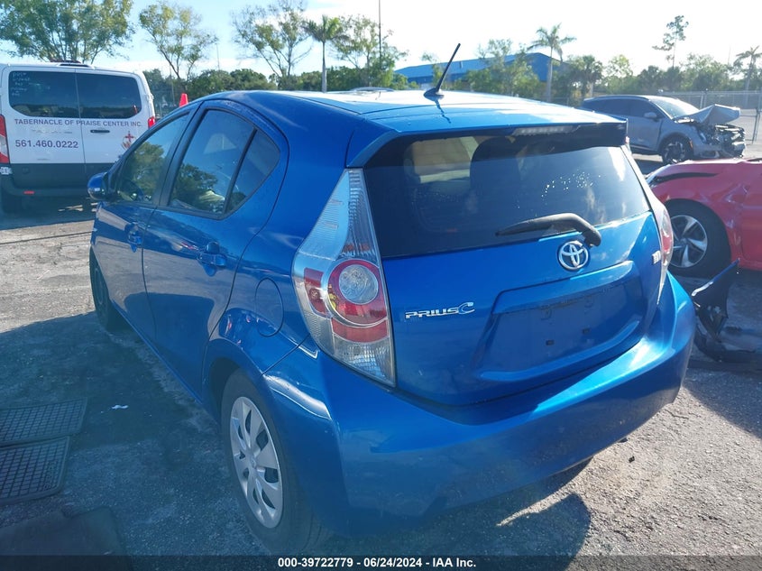 2012 Toyota Prius C Two VIN: JTDKDTB31C1515660 Lot: 39722779
