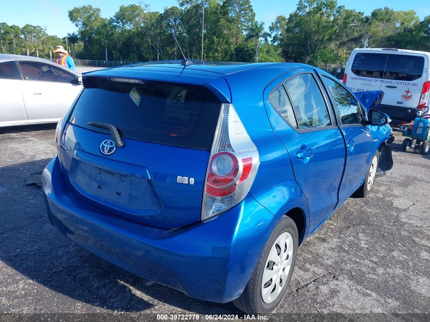 2012 Toyota Prius C Two VIN: JTDKDTB31C1515660 Lot: 39722779