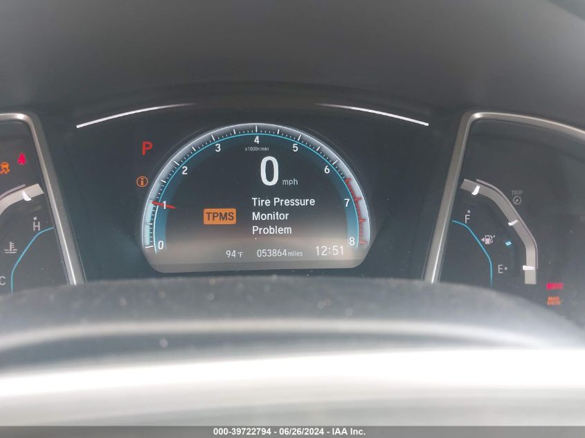 2018 Honda Civic Ex VIN: 2HGFC1F39JH641476 Lot: 39722794