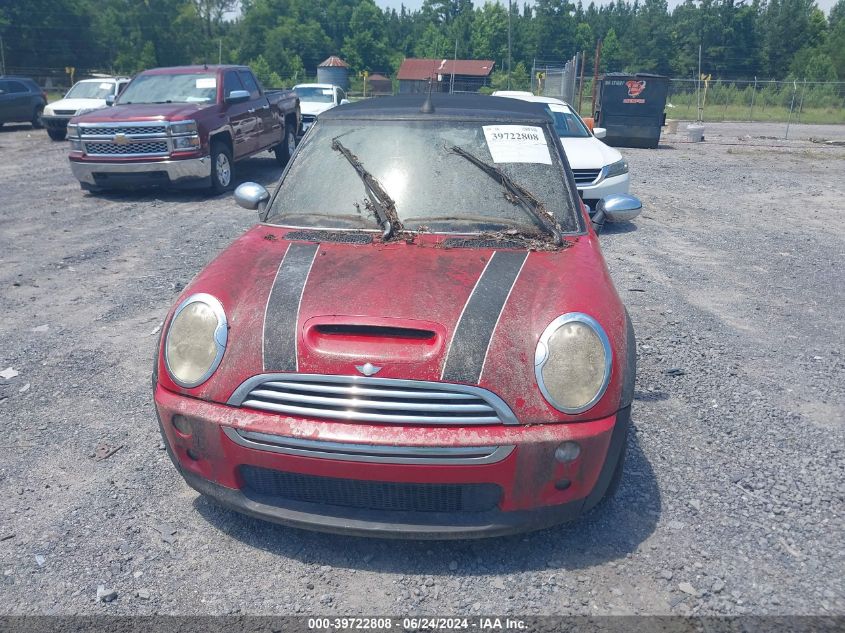 2005 Mini Cooper S VIN: WMWRH33435TK55020 Lot: 39722808