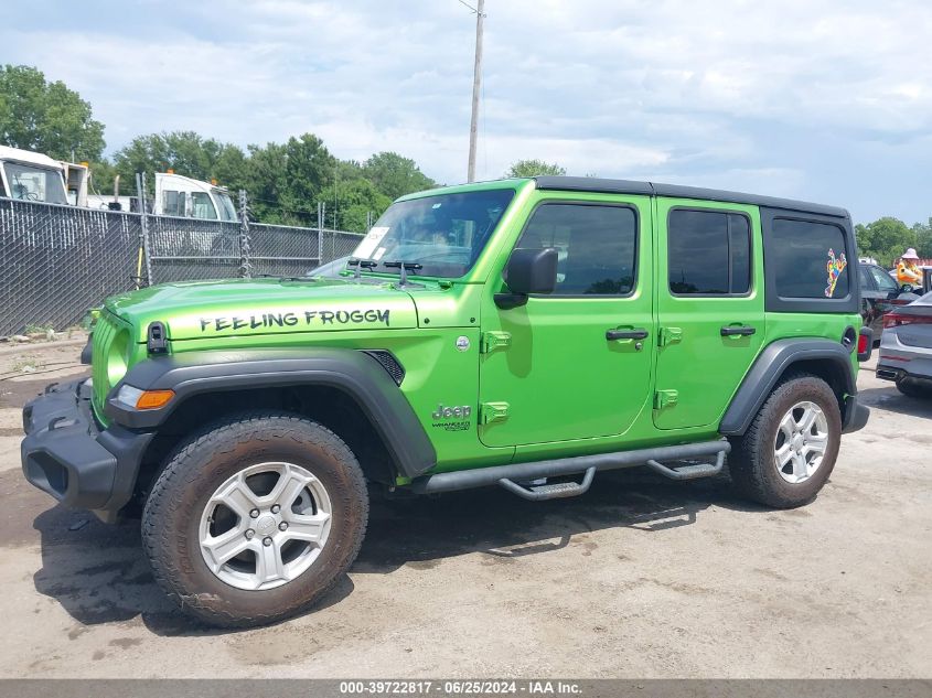 2018 Jeep Wrangler Unlimited Sport S 4X4 VIN: 1C4HJXDG6JW324343 Lot: 39722817