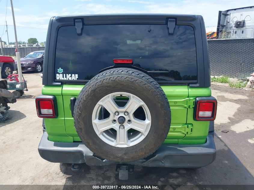 2018 Jeep Wrangler Unlimited Sport S 4X4 VIN: 1C4HJXDG6JW324343 Lot: 39722817