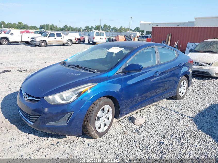 5NPDH4AE2GH704788 | 2016 HYUNDAI ELANTRA