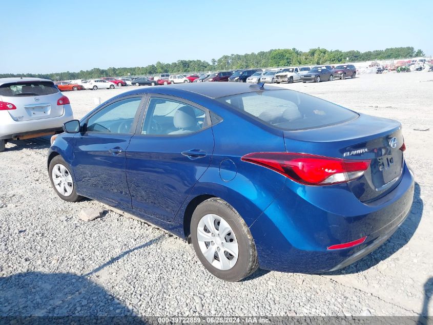 5NPDH4AE2GH704788 | 2016 HYUNDAI ELANTRA