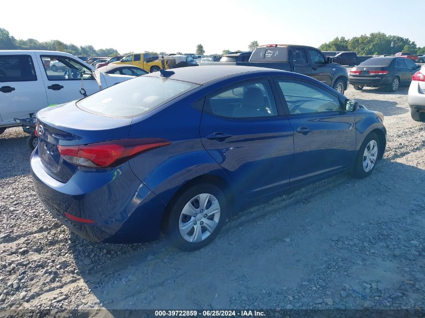 5NPDH4AE2GH704788 | 2016 HYUNDAI ELANTRA