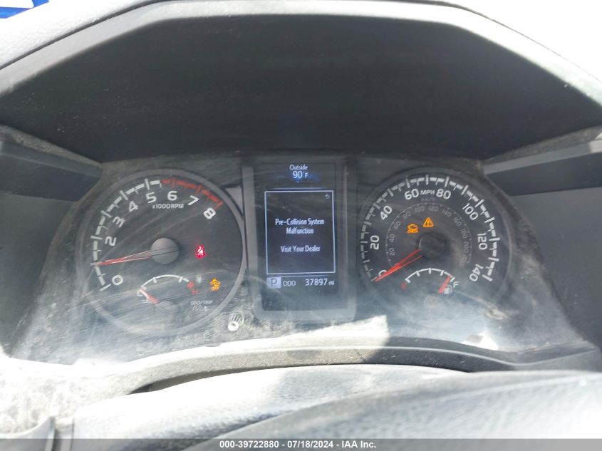 2020 Toyota Tacoma Sr VIN: 5TFRX5GN0LX180576 Lot: 39722880