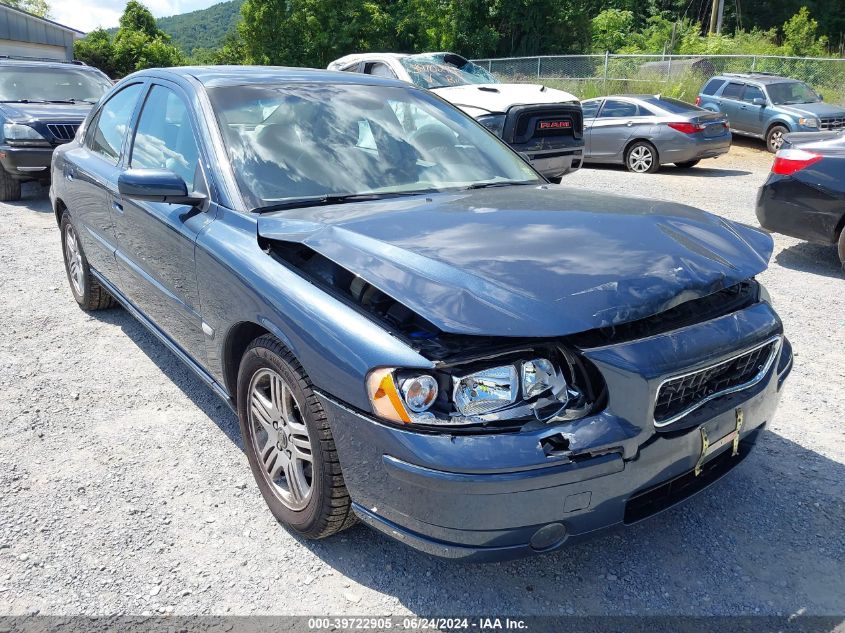 2006 Volvo S60 2.5T VIN: YV1RS592862501986 Lot: 39722905