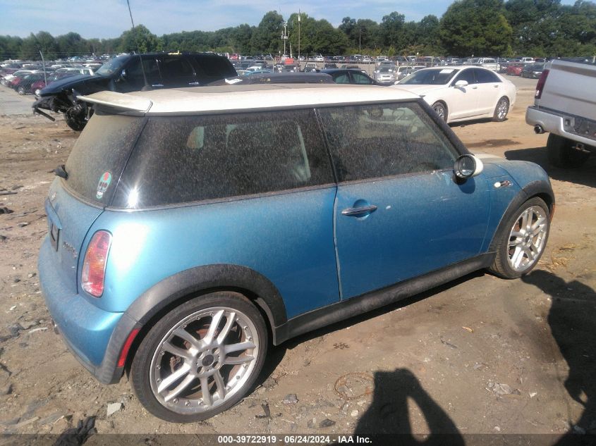 2004 Mini Cooper S VIN: WMWRE33474TD84680 Lot: 39722919