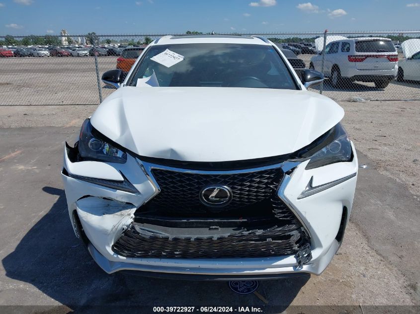 2016 Lexus Nx 200T F Sport VIN: JTJBARBZ1G2050925 Lot: 39722927