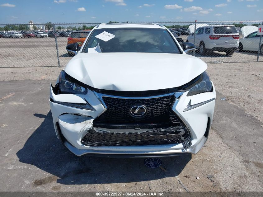 2016 Lexus Nx 200T F Sport VIN: JTJBARBZ1G2050925 Lot: 39722927