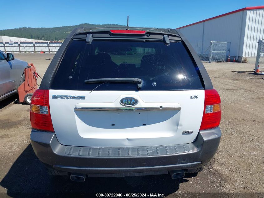 2007 Kia Sportage Lx V6 VIN: KNDJE723277395662 Lot: 39722946