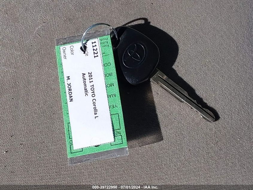 2011 Toyota Corolla VIN: 2T1BU4EE2BC658484 Lot: 39722950