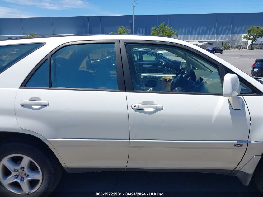 2001 Lexus Rx 300 VIN: JTJHF10UX10207035 Lot: 39722981