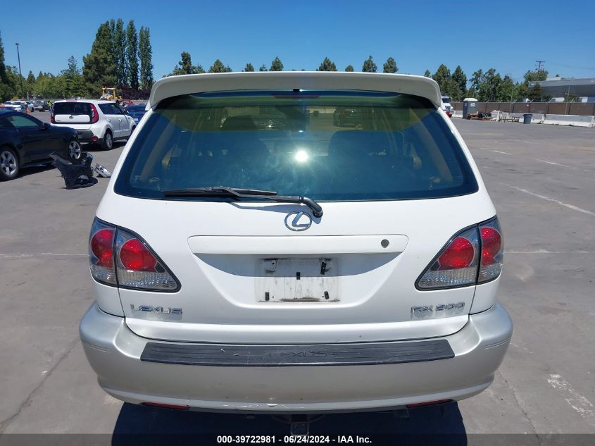 2001 Lexus Rx 300 VIN: JTJHF10UX10207035 Lot: 39722981
