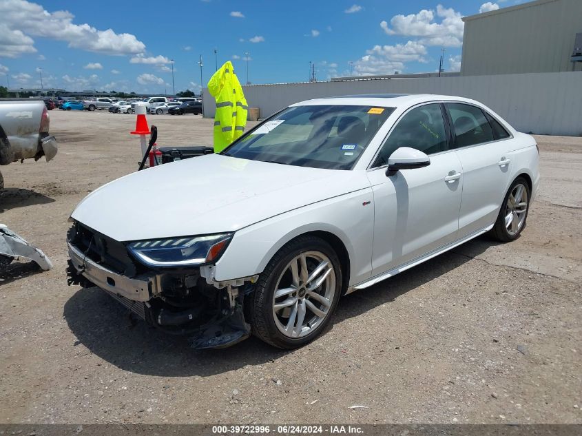 2023 Audi A4 Premium Plus 45 Tfsi S Line Quattro S Tronic VIN: WAUEAAF48PN014175 Lot: 39722996