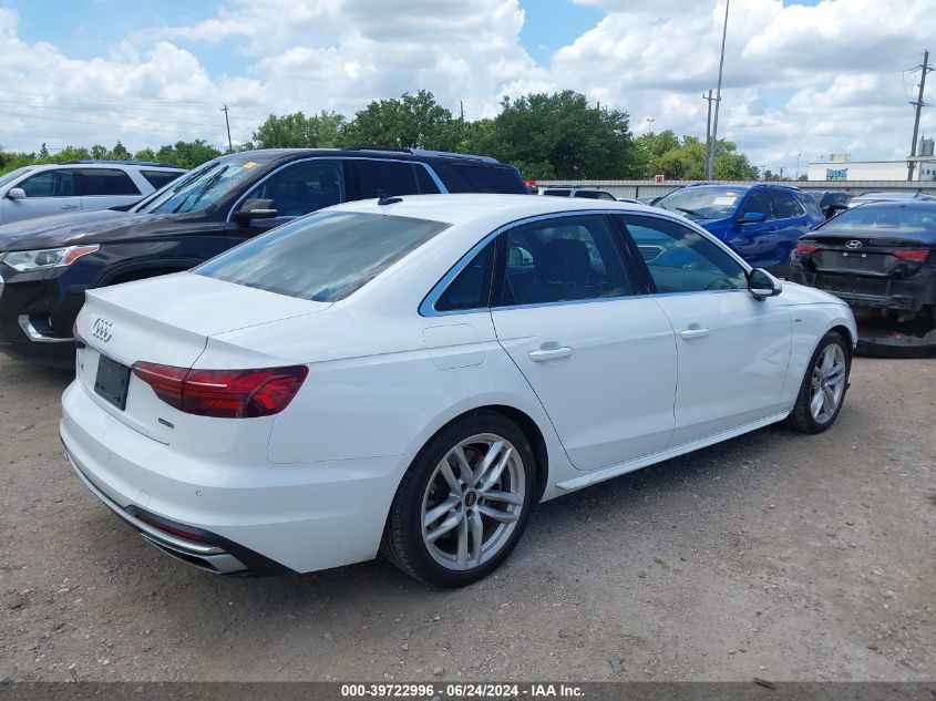 2023 Audi A4 Premium Plus 45 Tfsi S Line Quattro S Tronic VIN: WAUEAAF48PN014175 Lot: 39722996