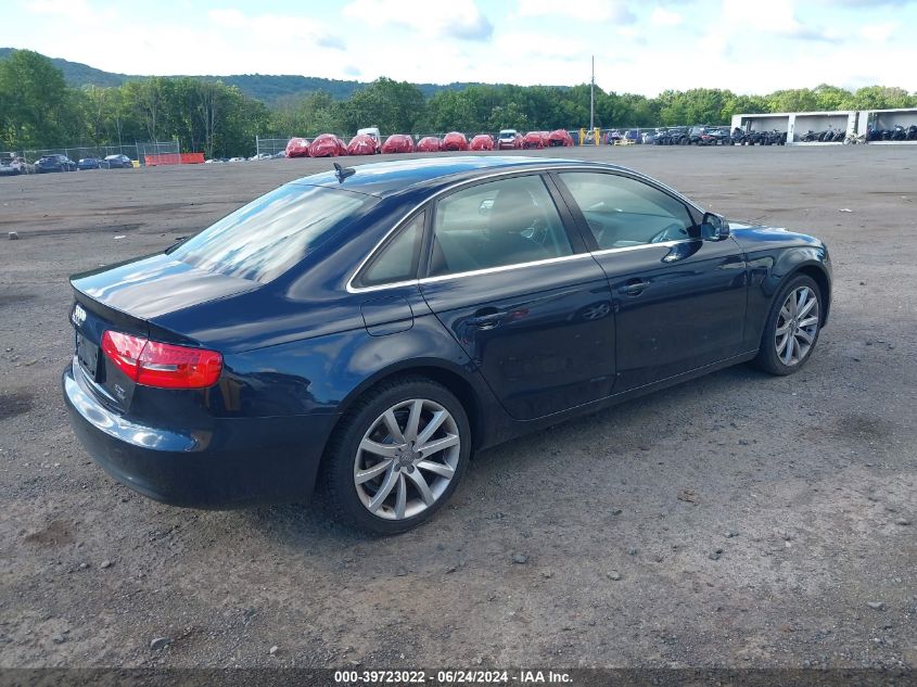 2013 Audi A4 2.0T Premium VIN: WAUFFAFL1DN012938 Lot: 39723022
