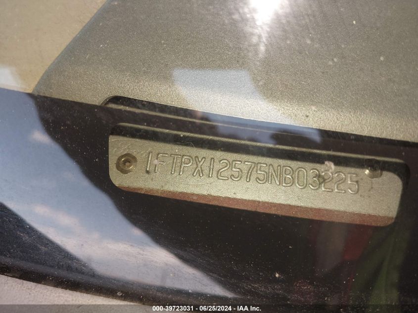 2005 Ford F-150 Lariat/Xl/Xlt VIN: 1FTPX12575NB03225 Lot: 39723031
